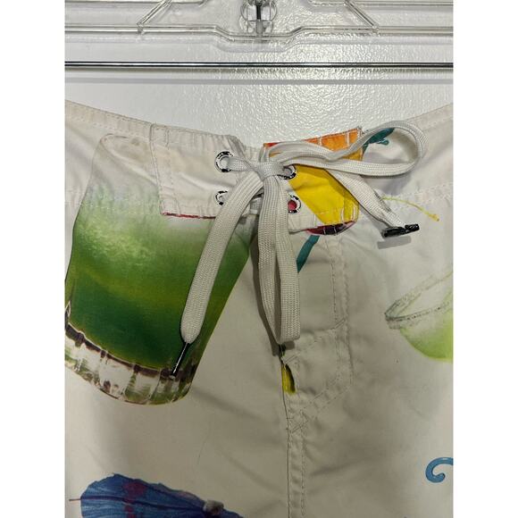 O’Neill Mens Board Shorts Built-in bottle opener Bathing Suit Cocktails 31" - Picture 4 of 11